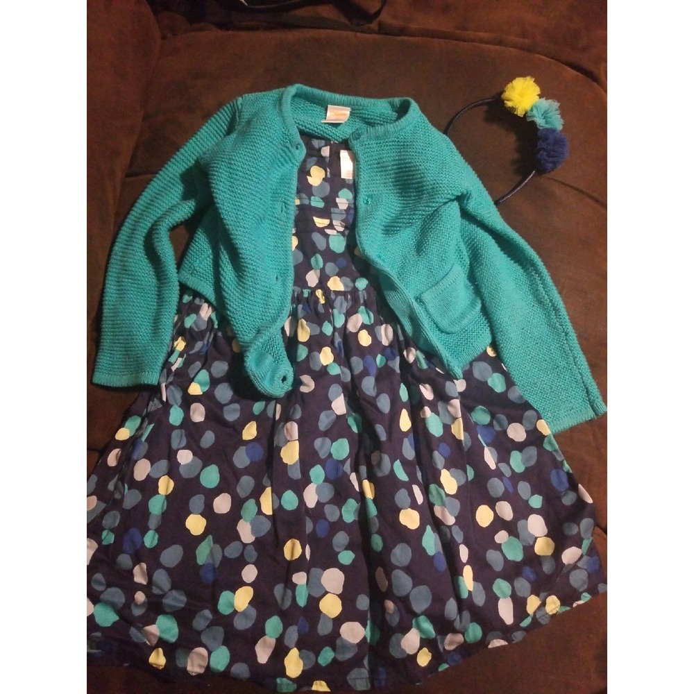 Gymboree happy bluebird dress sweater 4t